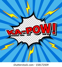 Ka-Pow! Comic Speech Bubble, Cartoon 