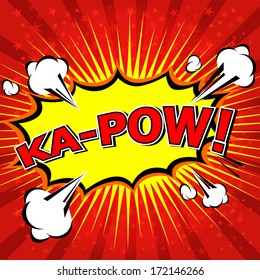 Ka-Pow! Comic Speech Bubble, Cartoon 