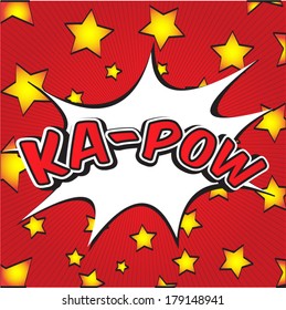ka-pow Comic Speech Bubble, Cartoon 