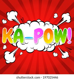 Ka-Pow! Comic Speech Bubble, Cartoon 