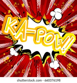 Ka-Pow! - Vector illustrated comic book style expression.