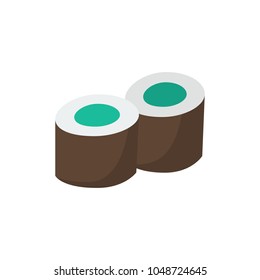 Kappa maki icon flat symbol. Isolated vector illustration of  icon sign concept for your web site mobile app logo UI design.