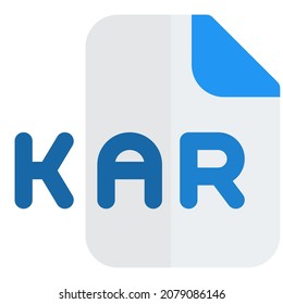 KAR files are audio files created by many Karaoke applications