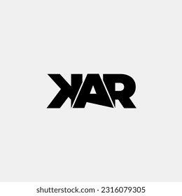 KAR initial letter monogram logo