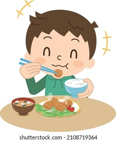 パン 食べる 子供 日本人 のイラスト素材 画像 ベクター画像 Shutterstock