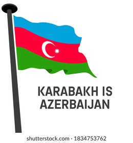 Karabakh Azerbaijan Map width Azerbaijan Flag. Karabakh is Azerbaijan.