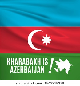 Karabakh Azerbaijan Map width Azerbaijan Flag. Karabakh is Azerbaijan.