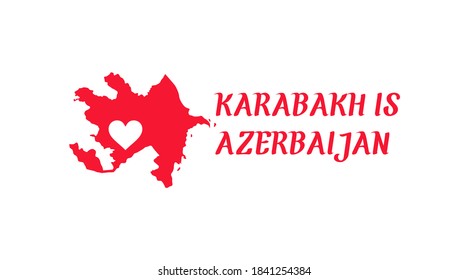 Karabakh es un diseño vectorial de Azerbaiyán. Diseño de la bandera de Azerbaiyán
