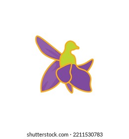 Karabakh pin icon kharibulbul flower symbol of Shusha and victory green purple vector,
Kharibulbul vector illustration, Kharibulbul flat icon