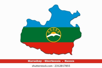 Karachay-Cherkessia Flag - Oblasts of Russia