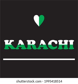 karachi , la ciudad más grande de pakistán . archivo vectorial.