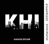 Karachi Skyline vector art illustration