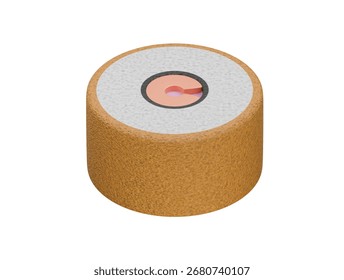 Karage Roll Icono 3D Ilustración Render