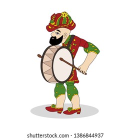 Karagoz and hacivat, ramadan drummer, ramadan, shadow game, islamic, ramadan kareem, gölge oyunu, puppet, ramadan mubarak, osmanlı, drummer, drum, Ramazan Davulcusu, Ottoman, playing drum, muslim