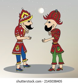 Karagoz and hacivat, ramadan, shadow game, islamic, ramadan kareem, gölge oyunu, hacivat karagöz, puppet, ramadan mubarak, osmanlı