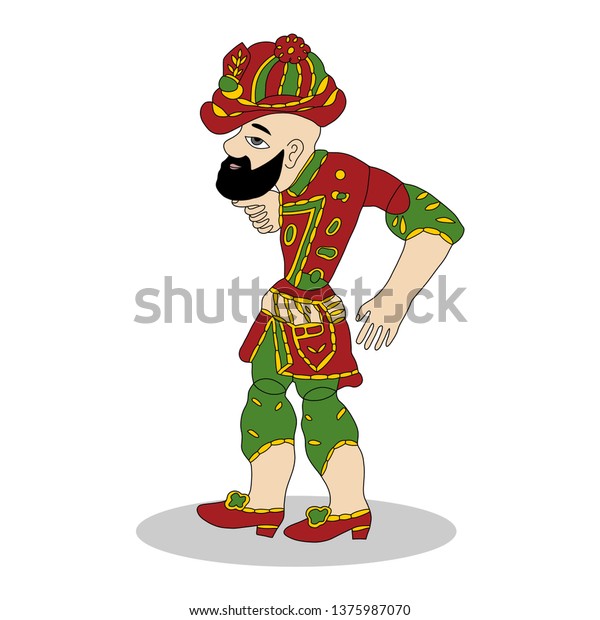 Karagoz Hacivat Ramadan Shadow Game Islamic Stock Vector Royalty