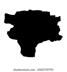Karak district map, administrative division of Pakistan. Vector illustration.