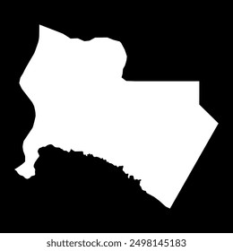 Karak governorate map, administrative division of Jordan.