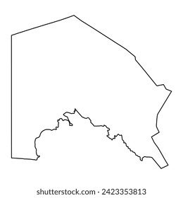 Karakalpakstan map, autonomous republic of Uzbekistan. Vector illustration.