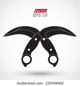 karambit knife crossed symbol
