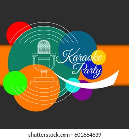 karaoke abstract banner vector eps 10