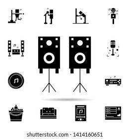 Karaoke, audio, loudspeaker icon. Universal set of karaoke for website design and development, app development