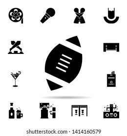Karaoke, football icon. Universal set of karaoke for website design and development, app development