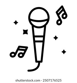 Karaoke icon. Icon about hobbies. microphone icon