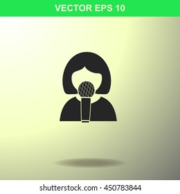 Karaoke icon. Illustration for business.