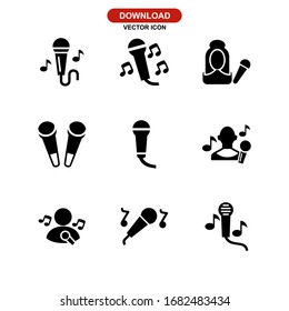 karaoke icon or logo isolated sign symbol vector illustration - Collection of high quality black style vector icons
