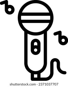 Karaoke-Symbol auf transparentem Hintergrund