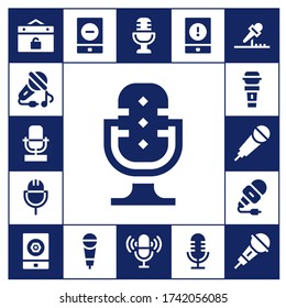 karaoke icon set. 17 filled karaoke icons.  Simple modern icons such as: Event, Sing, Microphone, Karaoke