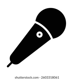 Karaoke Icon in Solid Style