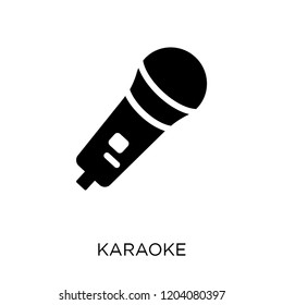 Karaoke icon. Karaoke symbol design from Christmas collection. Simple element vector illustration on white background.