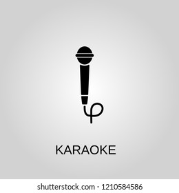 Karaoke icon. Karaoke symbol. Flat design. Stock - Vector illustration