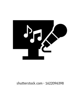 Karaoke icon vector. Eps10 vector illustration.