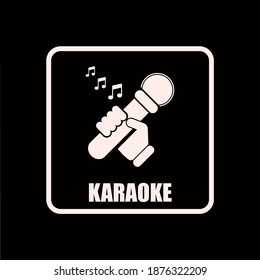 Karaoke icon and vector graphics