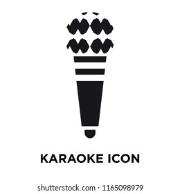 Karaoke icon vector isolated on white background, Karaoke transparent sign , celebration pictograms