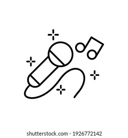 Karaoke icons vector. Music illustration sign. sound symbols.