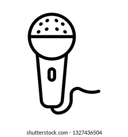 karaoke line icon