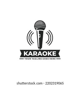 Karaoke Logo Design Vector Illustration Stock Vector (Royalty Free ...