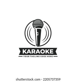 Ilustración vectorial del logotipo de Karaoke