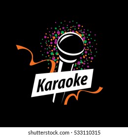 Karaoke logo, vector