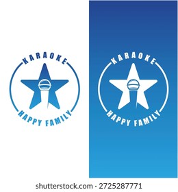 logotipo do karaoke design de ícone de vetor. logotipo adequado para clube noturno, música e entretenimento
