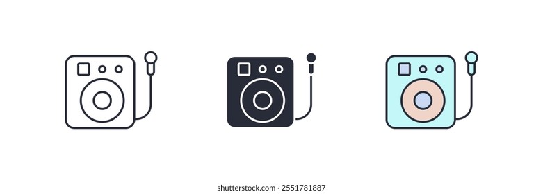 karaoke machine icon. karaoke machine Symbol sign for mobile concept and web design. Vector icon, Logo illustration, Vector graphics