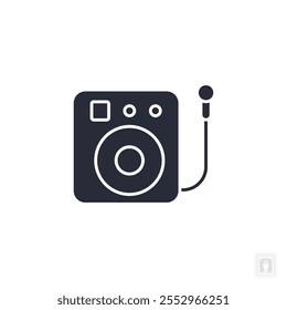 karaoke machine icon. karaoke machine Symbol sign for mobile concept and web design. Vector icon, Logo illustration, Vector graphics