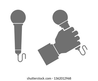 karaoke microphone concept icon