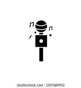 Karaoke, microphone, sing icon. Element of karaoke icon. Premium quality graphic design icon. Signs and symbols collection icon for websites, web design, mobile app