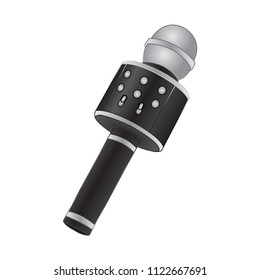 Karaoke microphone vector drawing