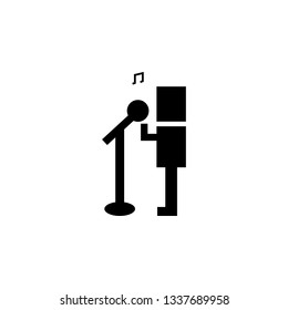 Karaoke, music, sing icon. Element of karaoke icon. Premium quality graphic design icon. Signs and symbols collection icon for websites, web design, mobile app